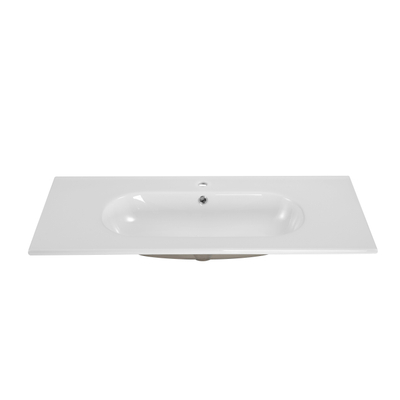 Saniclass Chaci Lavabo - 100x46x14cm - 1 trou de robinet - céramique - blanc
