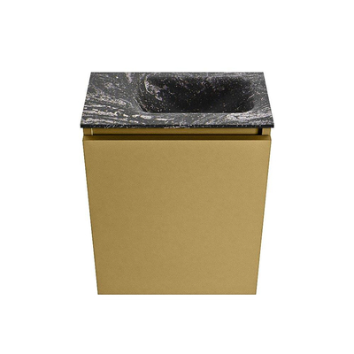 MONDIAZ TURE-DLUX Meuble de toilettes 40cm Oro. EDEN lavabo Lava position droite. Sans trou de robinet.