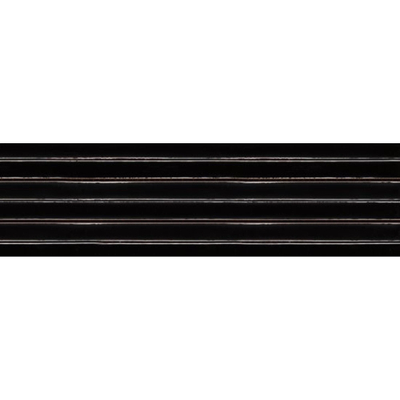 SAMPLE vtwonen Tegels Rib Wandtegel - 13x45cm - 9mm - Witte scherf - Azabache (Zwart)