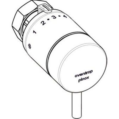 Oventrop thermostaatkop PINOX M30x1.5 chroom