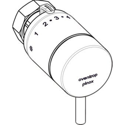 Oventrop thermostaatkop PINOX M30x1.5 chroom
