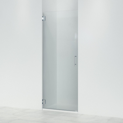 FugaFlow Efficiente Vetro Porte de douche - 80x200cm - sans profilé - verre de sécurité - anti-calcaire - chrome