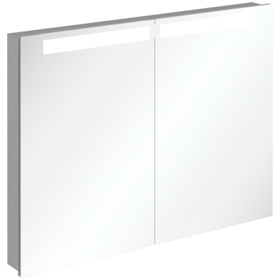 Villeroy & Boch My View In inbouw spiegelkast met LED verlichting 3 voudig dimbaar met 2 deuren 100.1x74.7x10.7cm