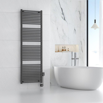 Wiesbaden Elara Elektrische radiator Smart WiFi - 181.7x60cm - PVD - gunmetal (antraciet)
