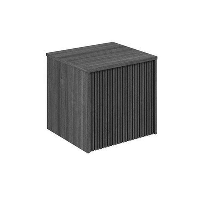 Crosswater Limit Wastafelblad - 50x45.3cm - steelwood (antraciet)