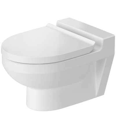 Duravit DuraStyle Basic WC-zitting 33.1x38.5x4.2cm met softclose Kunststof wit Glanzend