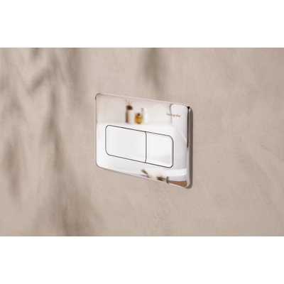Hansgrohe IFrame Original Q Drukplaatvoor - dualflush - chroom