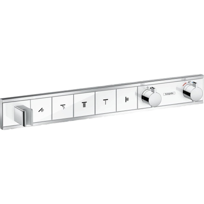 Hansgrohe RainSelect élément de finition pour robinet de douche encastré thermostatique pour 5 fonctions 66.9x90cm blanc/chrome