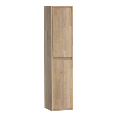 Saniclass Natural Wood Nexxt Armoire colonne haute 35x160x35cm avec 2 portes frein de chute natural wood