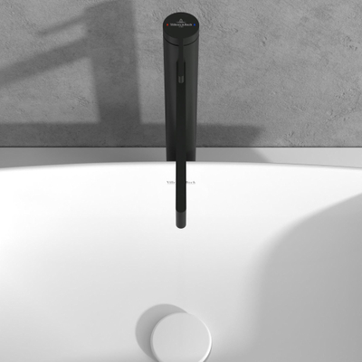 Villeroy & Boch Dawn wastafelkraan - opbouw - hoog - voorsprong 18.5cm - mat zwart