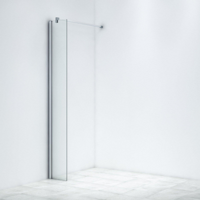 Marenza Bellini Douche à l'italienne - 30x200cm - verre clair - chrome