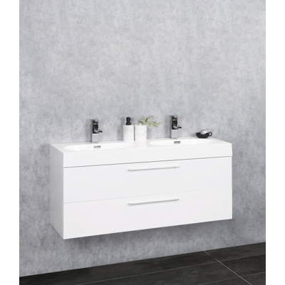 Differnz Somero Ensemble salle de bains 120x54x38cm FSC Blanc brillant