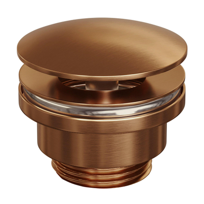 Brauer Copper Edition Bouchon de vidage pour lavabo - always open - PVD - cuivre brossé