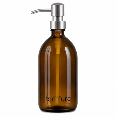 Fortifura Calvi Distributeur de savon - 500 ml - lot de 2 - support - inox brossé