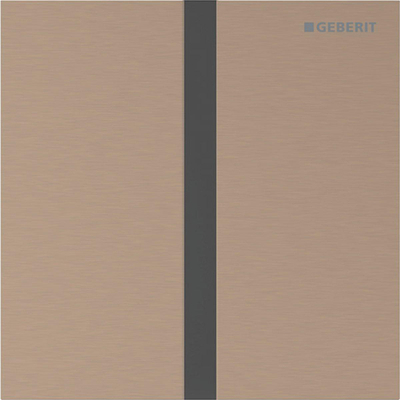 Geberit type 40 urinioir bedieningsplaat - batterij - vierkant - roodgoud geb/easy-to-cl