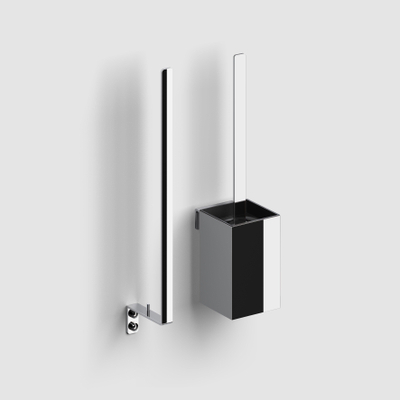 Clou Fold ensemble balai de toilettes - 35,5 cm de haut - modèle mural - chrome