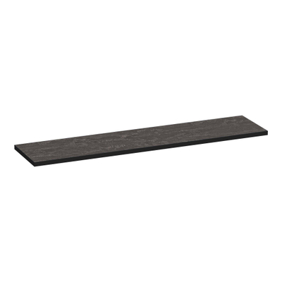 BRAUER MFCPlus Plan sous vasque MFC 198.6x46x3.6cm MFC Métal/Noir