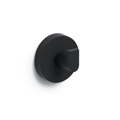 Clou Flat handdoekhaak 4.8x4.8cm 2 stuks Zwart mat