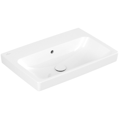 Villeroy & Boch Architectura wastafel - 65x44.5cm - zonder kraangat - met overloop CeramicPlus - White Alpine (glans wit)