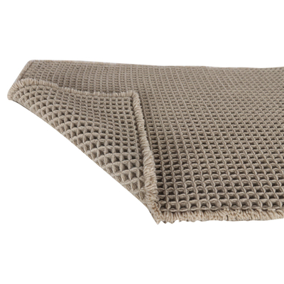 Differnz wafel tapis de bain 50 x 80 cm polyester taupe