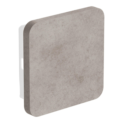BRAUER Concrete applique murale - 15x4.6x15cm - LED 4000K - béton revêtu - gris chiné