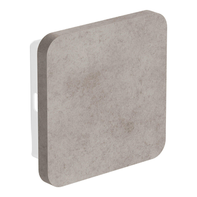 BRAUER Concrete muurverlichting - 15x4.6x15cm - 4000K LED - gecoat beton - grijs gemêleerd