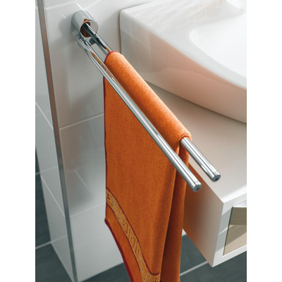 Emco Rondo 2 porte-serviettes pivotant chrome