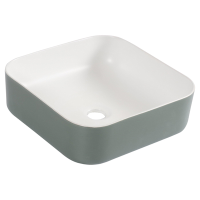 Differnz Nila waskom - 38x38x13cm - keramiek - groen