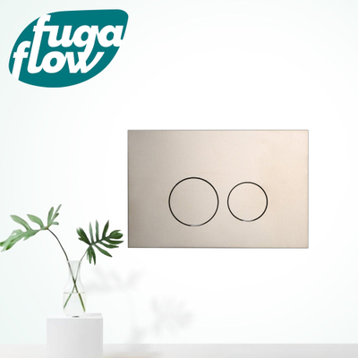FugaFlow Eccelente Press Bedieningsplaat - bedieningspaneel voor Geberit UP320 inbouwreservoir - dualflush - ronde knoppen - metaal wit mat