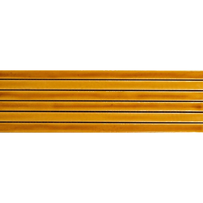 ÉCHANTILLON vtwonen Carreaux Rib Carreau mural 134X450 Mustartd Crackle 9mm Brillant