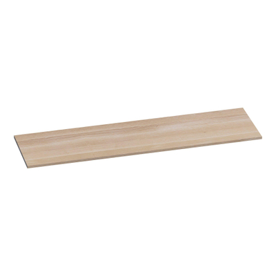 BRAUER Ocean Slim topblad - 160x46x2cm - lamellen eiken wit