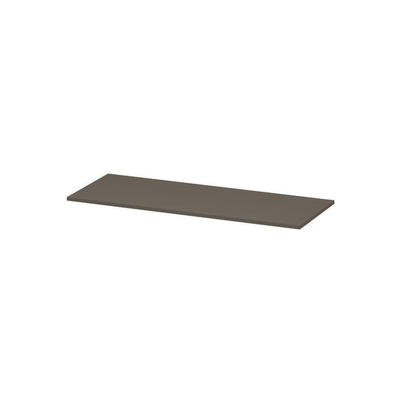 INK Topdeck Wastafelblad - 120x45x2cm - tbv onderkast - MDF lak - Mat Taupe