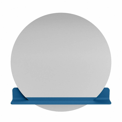 Mondiaz SPOT Miroir de salle de bains - rond 90cm - tablette de miroir - couleur Jeans