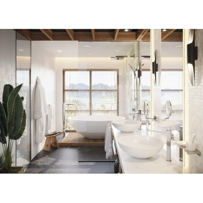 Hansgrohe RainDrain Flex Douchegoot - 100cm - inkortbaar - wandmontage - chroom