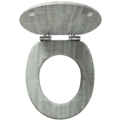 Tiger Titan Abattant de toilette avec couvercle MDF Gris