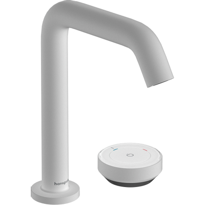 Hansgrohe Tecturis S wastafelkraan - model 150 - coolstart - met waste - mat wit