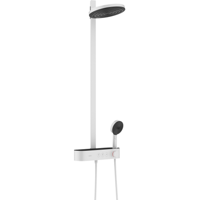 Hansgrohe Pulsify s Howerpipe - 26cm - 2jet - planchet - 40cm - mat wit