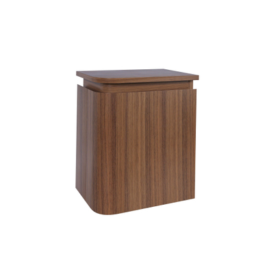 Thebalux Epoch Toiletmeubel - 36x35x41cm - ronding links - hoek rechts - 1 deur - topblad - zonder kraangat - Roquebrun