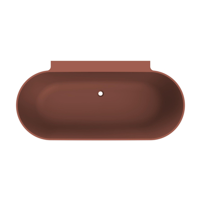 Arcqua Havana Baignoire semi-îlot - 170x80cm - terracotta mat