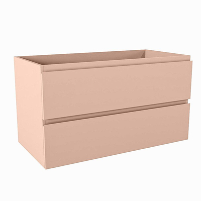 Mondiaz HAY wastafelonderkast - 90x45x50cm - 2 lades - softclose - Rosee
