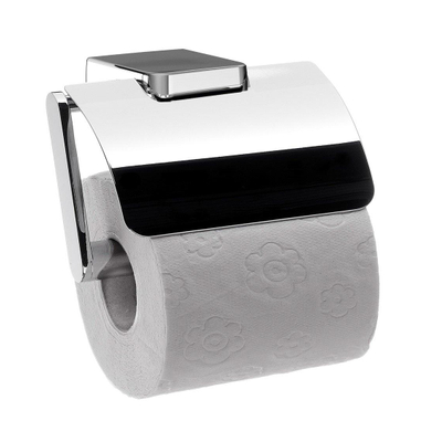 Emco Trend Porte-rouleau de WC avec couvercle Chrome