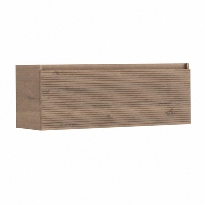 HR badmeubelen Matrix XL Wastafelonderkast - 120x44.8x45cm - 3D-front - 1 lade - greeploos met greeplijst - charleston