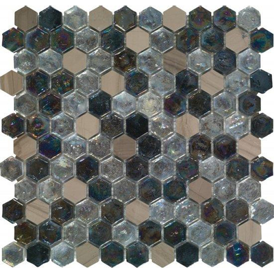 Dune materia mosaics carreau de mosaïque 29x30cm cassiani 8mm mat/brillant multicolore