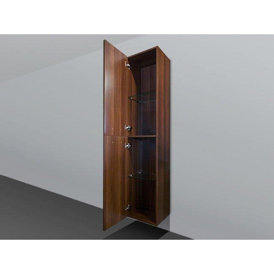 BRAUER EX badkamerkast 120x35x35cm met 1 links- en rechtsdraaiende deur met greep MDF mat Zwart