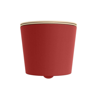 Mondiaz LAVIE WC suspendu – sans bride – 36 x 53 cm – avec abattant softclose – Fire (rouge), abattant Sand (beige)