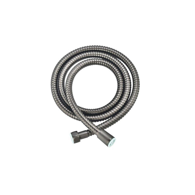 Fortifura Calvi Inbouw Regendoucheset - rond - thermostatisch - wandarm - 25cm - hoofddouche - ronde handdouche - PVD - geborsteld gunmetal (antraciet)