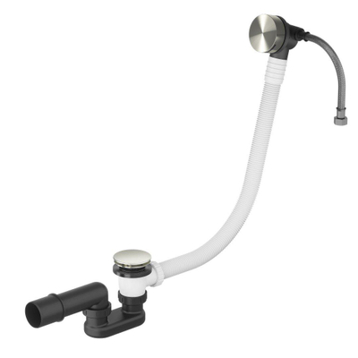 Hotbath Archie combinaison de remplissage de baignoire avec trop-plein IX inox