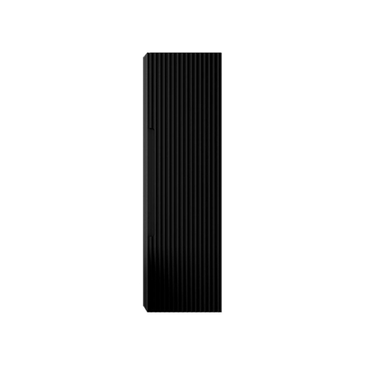 FugaFlow Eccelente Arredo Armoire colonne - 120x34.5x34.5cm - 1 porte - MDF - Noir mat