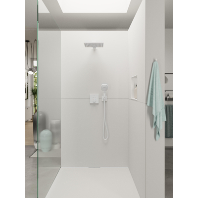 Hansgrohe Fixfit support de douchette incl. coude mural mat blanc