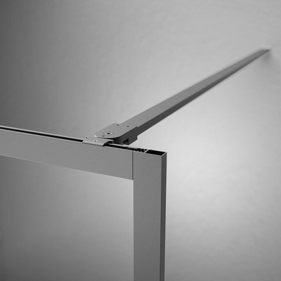 Sealskin Contour Paroi de douche type A3 98x200cm 6mm verre de sécurité transparent avec traitement anticalcaire Gris mat